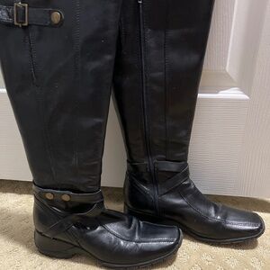Long Clark leather boots